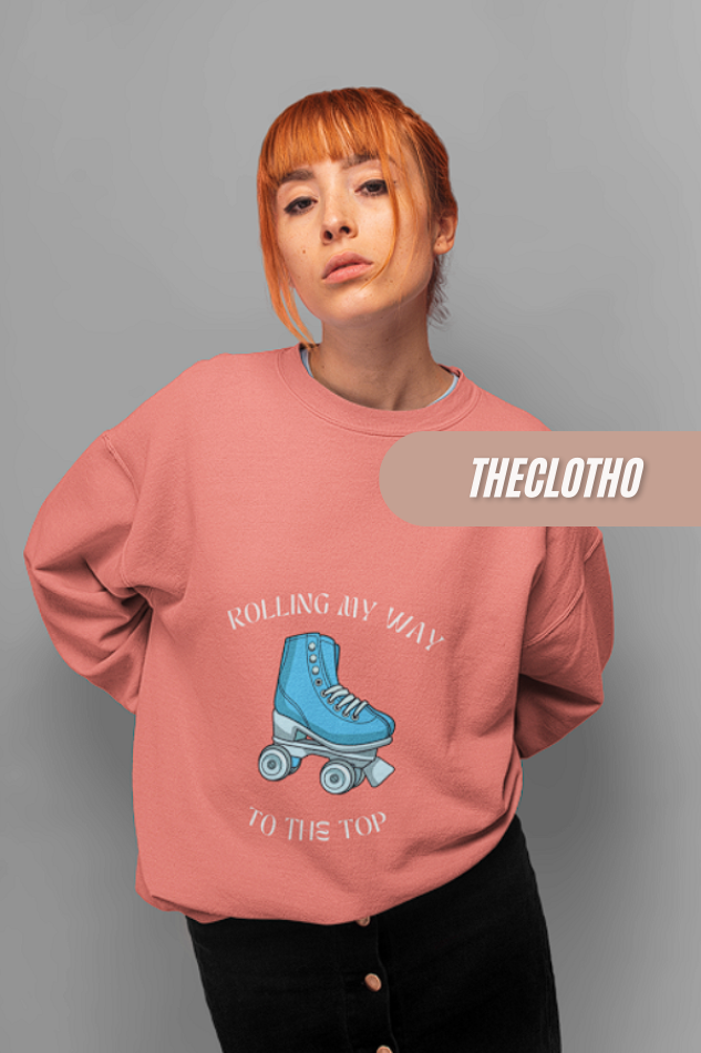 Roller Sweatshirt - Ride the Retro Wave