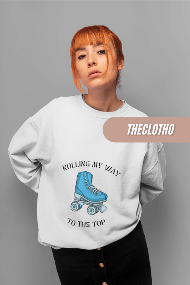 Roller Sweatshirt - Ride the Retro Wave