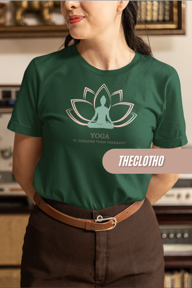 Yoga Cheaper Therapy T-Shirt - Find Your Zen