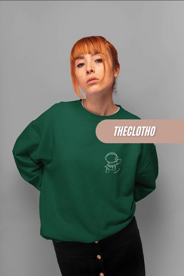 Astronaut Pocket Design Sweatshirt - Reach for the Stars