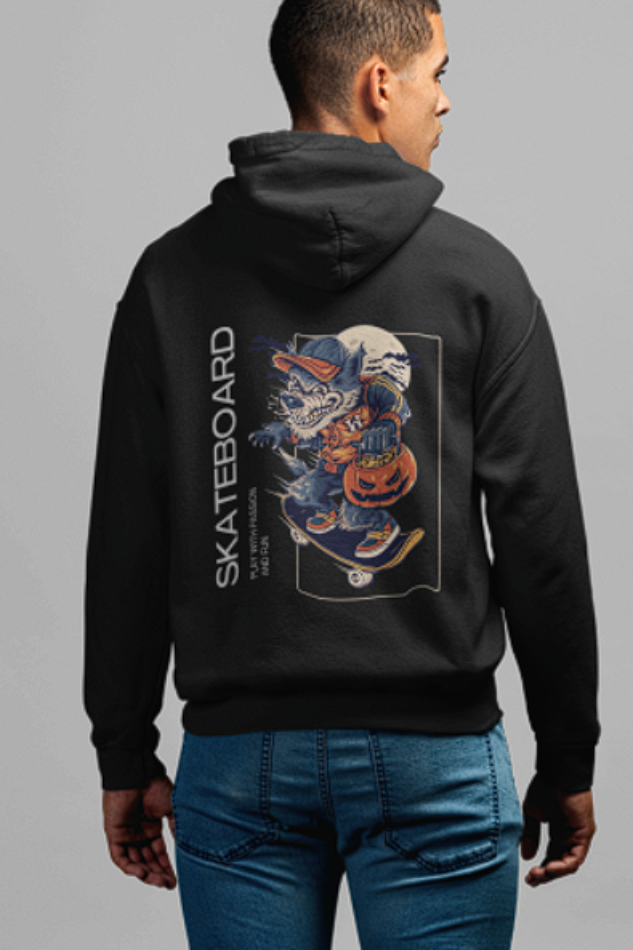 Backprint Skateboard Hoodie