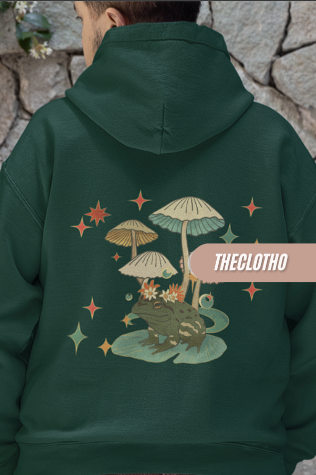 Frog Backprint Hoodie